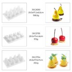 Hot Factory Pineapple Pear Cherry Mango Verrhoa Carambola Peach Shape LFGB Reusable Fruit Mold Silicone Mousse Cake Mould