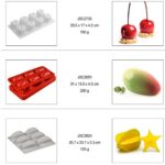 Hot Factory Pineapple Pear Cherry Mango Verrhoa Carambola Peach Shape LFGB Reusable Fruit Mold Silicone Mousse Cake Mould